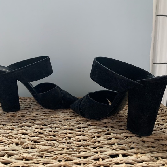 NWT Saint Laurent Jodie Suede Block Heels size 38 - Picture 5 of 7
